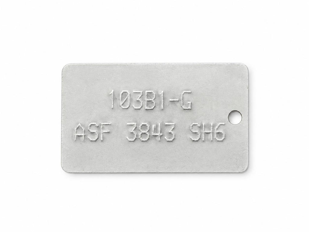 Embossed Galv Tag – 2 Line