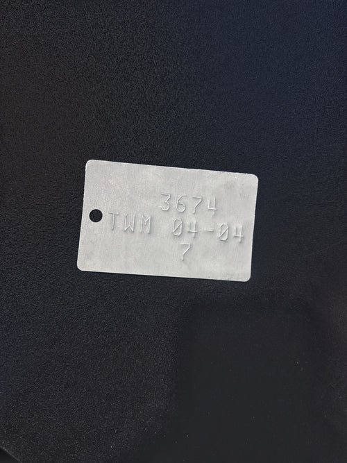 Embossed Galv Tag – 3 Line